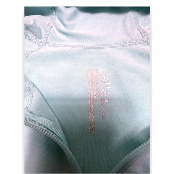 Zella Mint Blue Athletic Zip-up Jacket W/ Hood Size Small - Picture 9 of 12